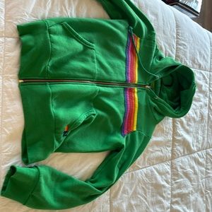 Aviator Nation green hoody size medium EUC barely used